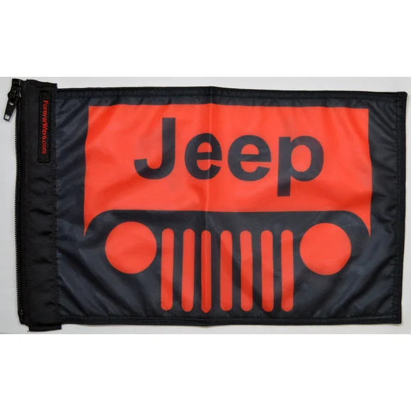 Load image into Gallery viewer, Forever Wave 12&quot; x 18&quot; Colored Jeep Grille Logo Flags
