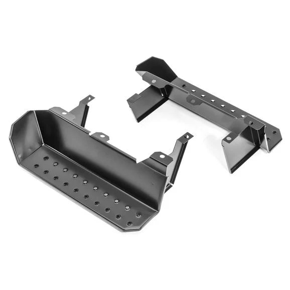 Load image into Gallery viewer, Kentrol 50432 Side Steps in Black Powder Coated Stainless Steel for 76-95 Jeep CJ-7, CJ-8 &amp; Wrangler YJ
