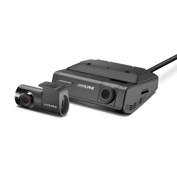 Alpine DVR-C320R Premium 1080P Night Vision Front & Rear Camera Bundle with Built-In Drive Assist