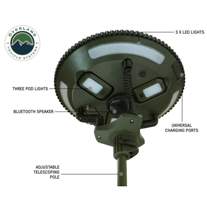 Load image into Gallery viewer, Wild Land Camping Gear - UFO Solar Light Light Pods &amp; Speaker Universal
