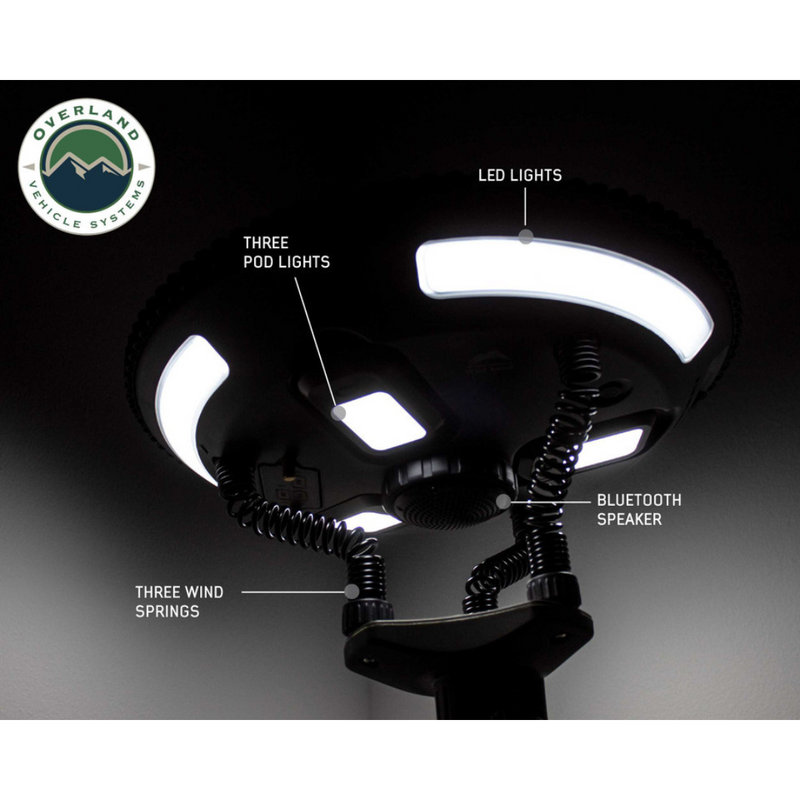 Load image into Gallery viewer, Wild Land Camping Gear - UFO Solar Light Light Pods &amp; Speaker Universal
