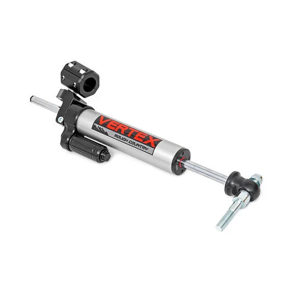 Load image into Gallery viewer, Rough Country 680900 Vertex Pass-Through Steering Stabilizer for 07-18 Jeep Wrangler JK
