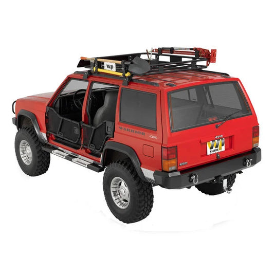 Warrior Products 7430 Rock Barz with Bright Aluminum Step for 84-01 Jeep Cherokee XJ 4 Door