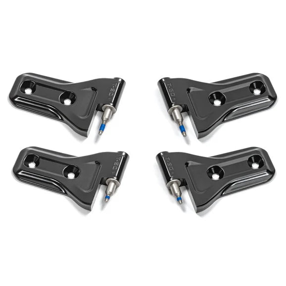 Load image into Gallery viewer, Quadratec Front Door Hinge Set for 18-21 Jeep Wrangler JL 2-Door
