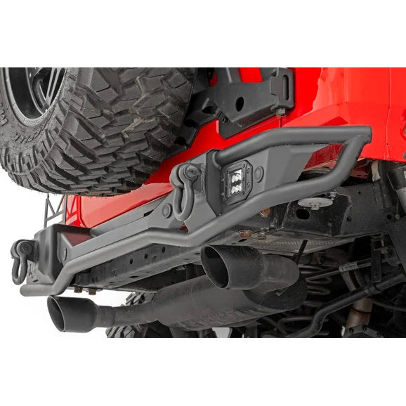 Load image into Gallery viewer, Rough Country 10648 Tubular Rear Bumper for 18-24 Jeep Wrangler JL
