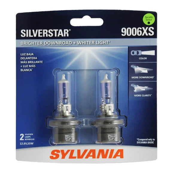 Sylvania 9006XSST.BP2 #9006XS SilverStar Halogen Headlight Bulb 2 Pack