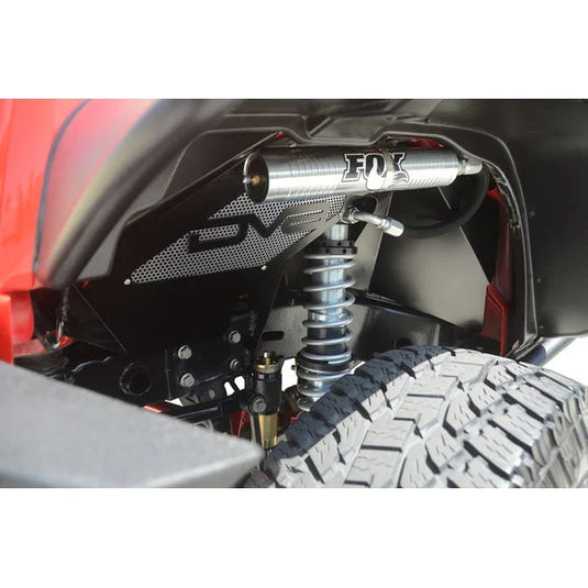 DV8 Offroad Front/Rear Flat Tube Fender Kit and Front Inner Fenders for 07-18 Jeep Wrangler JK