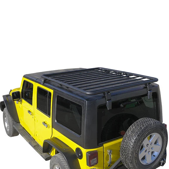 Load image into Gallery viewer, Paramount Automotive 81-10802 Flat Roof Rack for 07-18 Jeep Wrangler JK 2-Door &amp; Unlimited JK 4-Door
