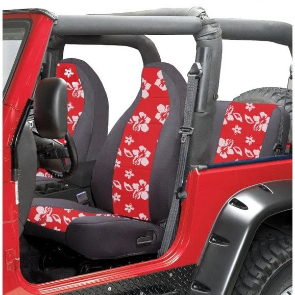 Coverking Front Seat Covers with Rear Cover for 92-95 Jeep Wrangler YJ with Reclining Seats