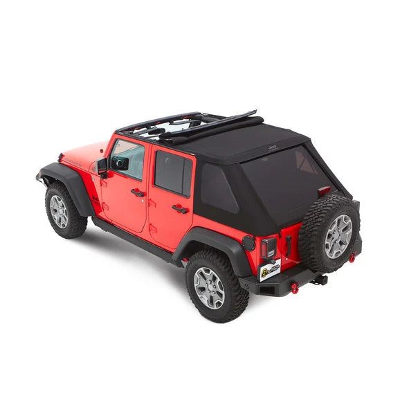 Load image into Gallery viewer, Bestop Jeep Logo Trektop Soft Top for 07-18 Jeep Wrangler JK Unlimited 4-Door
