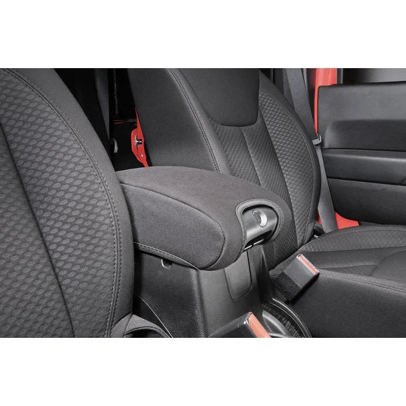 Load image into Gallery viewer, Rugged Ridge 13108.01 Neoprene Arm Rest Pad Cover in Black for 11-18 Jeep Wrangler JK
