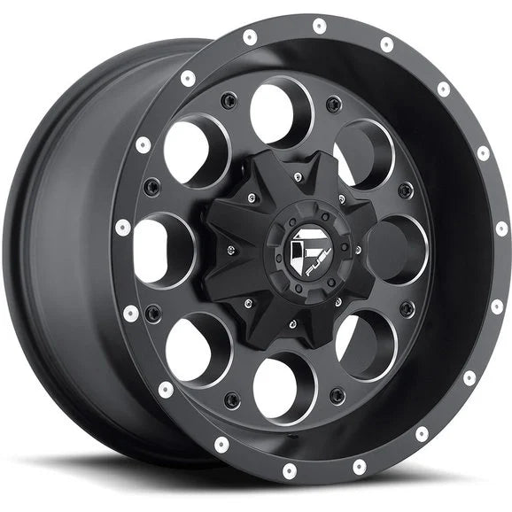 Fuel® Off-Road Revolver Wheel in Black with Machined Accents for 07-24 Jeep Wrangler JL, JK & Gladiator JT