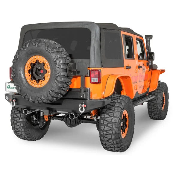 Load image into Gallery viewer, HyLine OffRoad Standard Rear Bumper &amp; Tire Carrier Combo for 07-18 Jeep Wrangler JK
