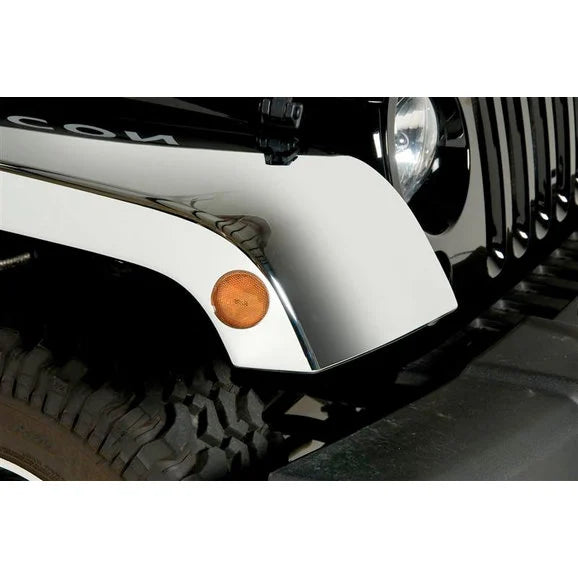 Load image into Gallery viewer, Putco 403505 Chrome Fender Flare Trim Kit for 07-18 Jeep Wrangler JK
