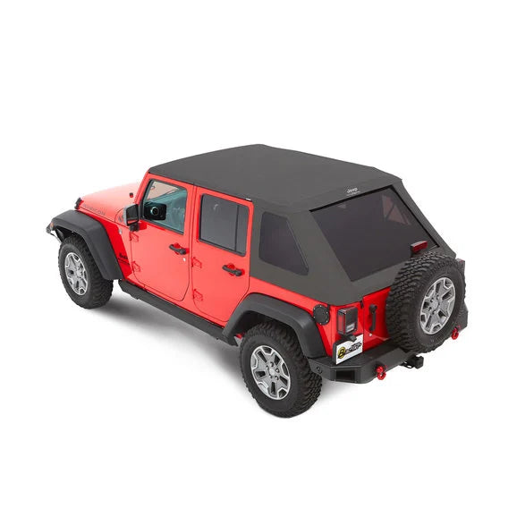 Load image into Gallery viewer, Bestop Jeep Logo Trektop Soft Top for 07-18 Jeep Wrangler JK Unlimited 4-Door
