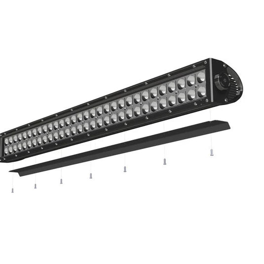 ZROADZ Noise Cancelling Wind Diffuser with 52" ZROADZ or similar style Straight Double Row LED Light Bar