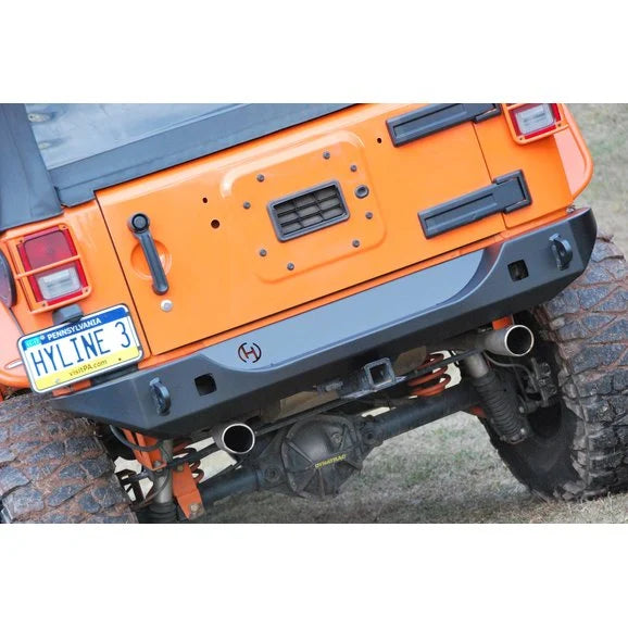 Load image into Gallery viewer, HyLine OffRoad 400.200.180 Ridgeline Midwidth Rear Bumper for 07-18 Jeep Wrangler JK
