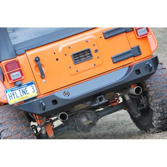 HyLine OffRoad 400.200.180 Ridgeline Midwidth Rear Bumper for 07-18 Jeep Wrangler JK