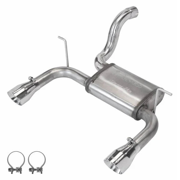 Pypes Performance Exhaust Dual Exit Axle Back Exhaust System for 18-24 Jeep Wrangler JL with 3.6L or 2.0L Engines