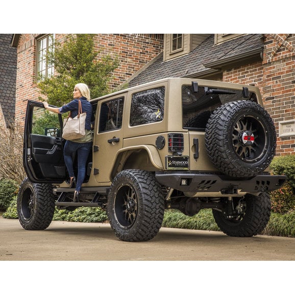 Load image into Gallery viewer, Aries 2082038 TrailChaser Rear Bumper for 07-18 Jeep Wrangler JK
