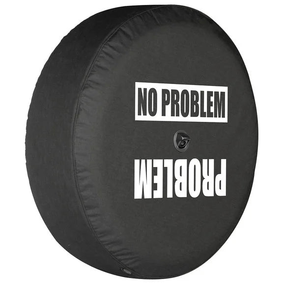 Load image into Gallery viewer, Boomerang Enterprises Problem No Problem Logo Tire Cover for 18-20 Jeep Wrangler JL
