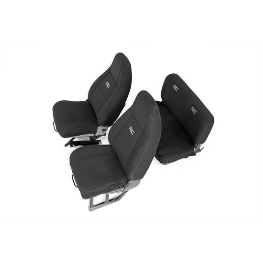 Rough Country 91009 Front & Rear Seat Covers for 91-95 Jeep Wrangler YJ