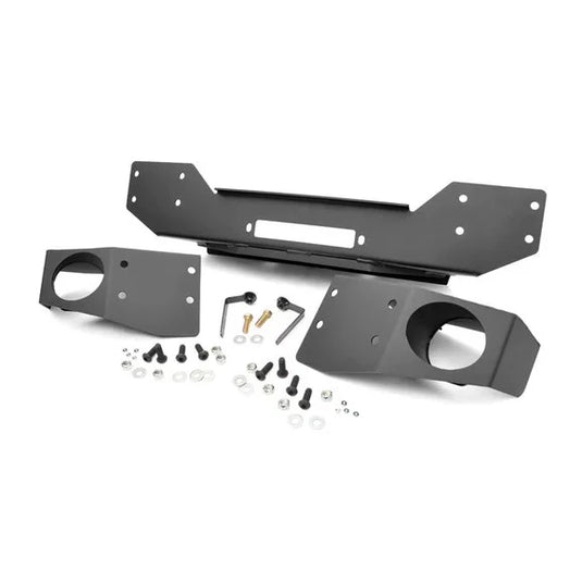 Rough Country Hybrid Stubby Front Winch Bumper for 07-18 Jeep Wrangler JK