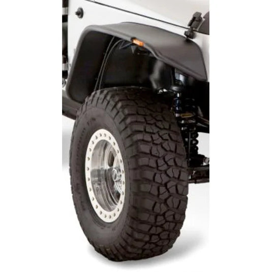 Bushwacker 10053-07 Front Flat Style Flares for 07-18 Jeep Wrangler JK