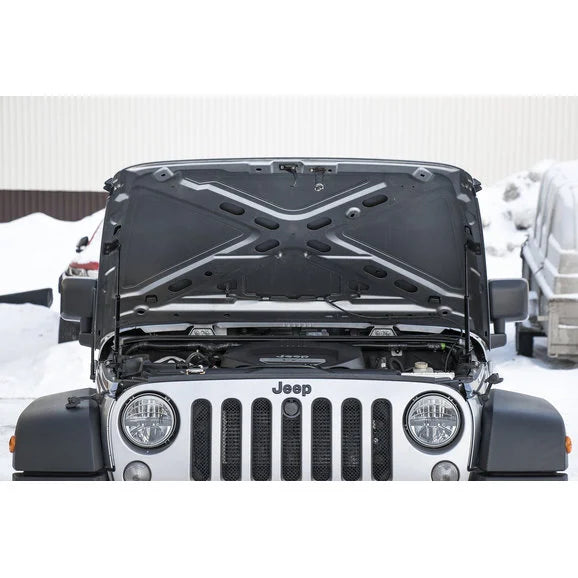 Load image into Gallery viewer, Rival 4x4 2A.ST.2703.1 Hood Lift Kit for 07-18 Jeep Wrangler JK with Factory Hood
