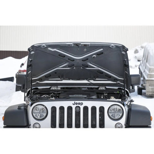 Rival 4x4 2A.ST.2703.1 Hood Lift Kit for 07-18 Jeep Wrangler JK with Factory Hood