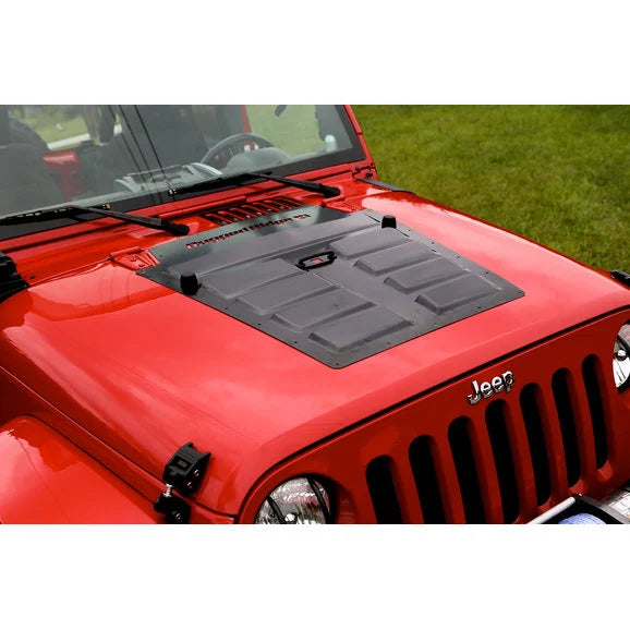 Load image into Gallery viewer, Rugged Ridge 17759.10 Hood Louver Vent in Black for 07-18 Jeep Wrangler JK
