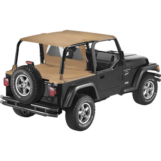 Bestop Safari Bikini, Duster & Windjammer Summer Combo for 97-02 Jeep Wrangler TJ with Factory Soft Top