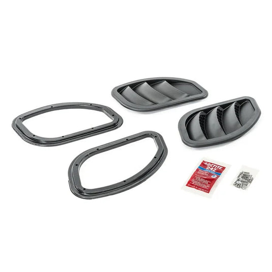 Daystar KJ71048BK Side Hood Vents for 07-18 Jeep Wrangler JK