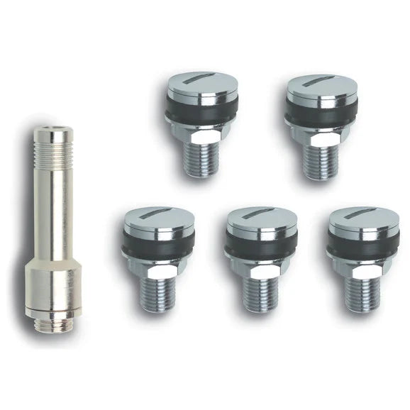 Gorilla Automotive VS407B-5 Flush Mount Valve Stems with Slotted Cap and Filler Tube