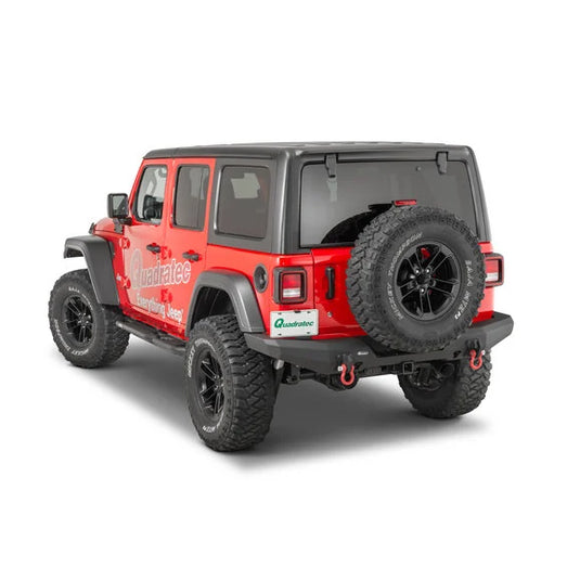 Quadratec Brute Strength Aluminum Rear Bumper for 18-22 Jeep Wrangler JL