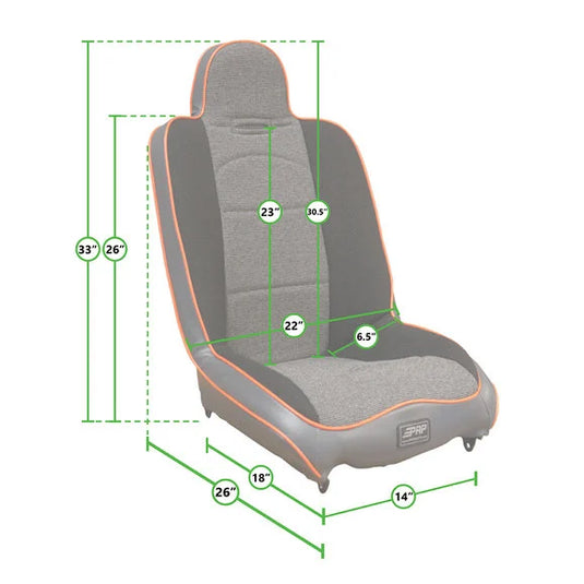 PRP Seats Daily Driver High Back Seats