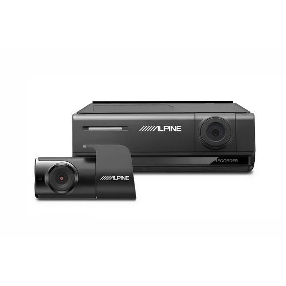 Load image into Gallery viewer, Alpine DVR-C320R Premium 1080P Night Vision Front &amp; Rear Camera Bundle with Built-In Drive Assist
