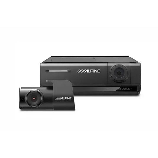 Alpine DVR-C320R Premium 1080P Night Vision Front & Rear Camera Bundle with Built-In Drive Assist