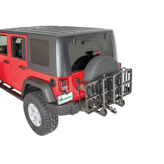 VersaHitch 2" Receiver Hitch with Wiring Kit, Jeep Logo Plug & Cargo Rack for 07-18 Jeep Wrangler JK