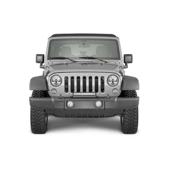 Load image into Gallery viewer, Quadratec J3 LED 17&quot; Light Bar with Grille Mount Brackets and Wiring for 07-18 Jeep Wrangler JK
