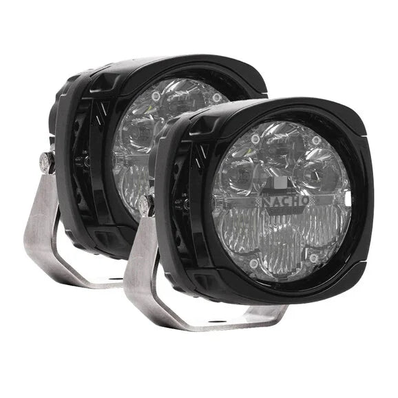 Load image into Gallery viewer, Nacho Offroad Lighting PM461 Quatro 4&quot; SAE Fog/Spot LED Lights
