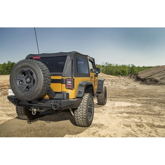 Rugged Ridge 13790.39 Montana Bowless Soft Top in Black Diamond for 07-18 Jeep Wrangler JK 2 Door