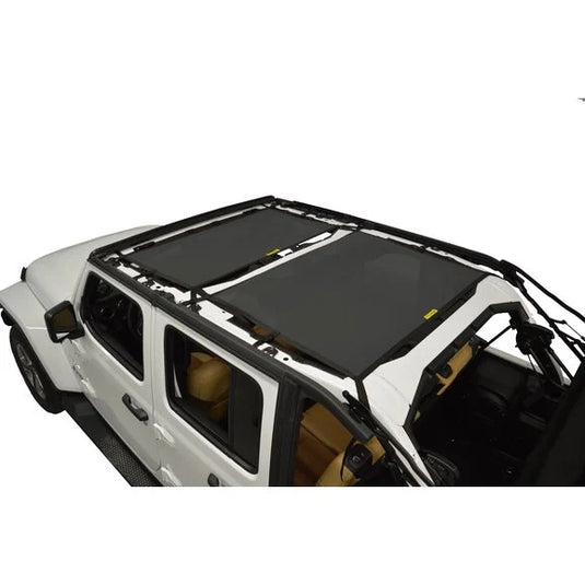 Dirtydog 4X4 Front & Rear Sun Screen for 18-23 Jeep Wrangler JL Unlimited