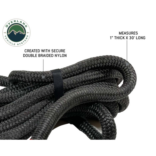 Brute Kinetic Recovery Strap 1" X 30' With Storage Bag - 30% Stretch