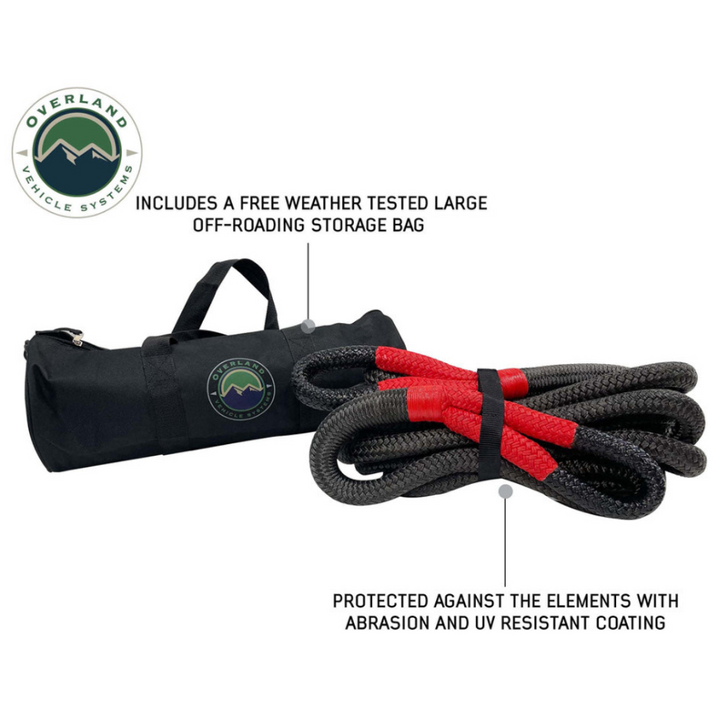 Load image into Gallery viewer, Brute Kinetic Recovery Strap 1&quot; X 30&#39; With Storage Bag - 30% Stretch
