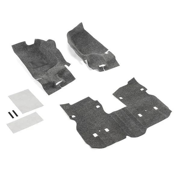 Load image into Gallery viewer, Bedrug Premium Carpeted Front &amp; Rear Floor Liner Kit for 18-24 Jeep Wrangler JL Unlimited
