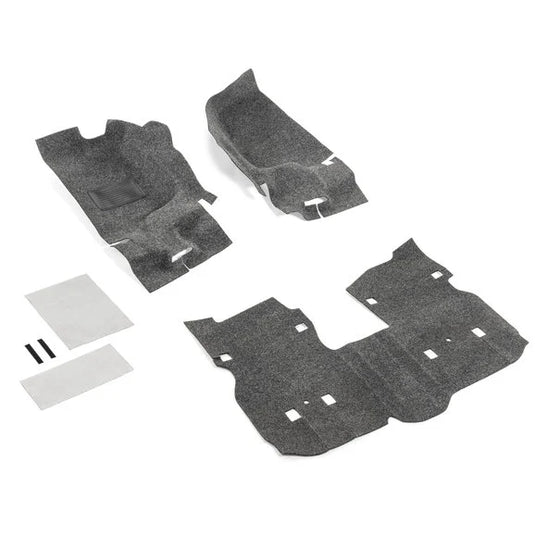 Bedrug Premium Carpeted Front & Rear Floor Liner Kit for 18-24 Jeep Wrangler JL Unlimited