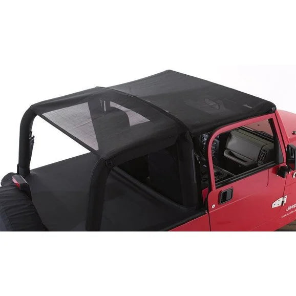 Load image into Gallery viewer, Rampage Products 94301 Combo Brief/Topper with Pocket in Black Mesh for 97-06 Jeep Wrangler TJ
