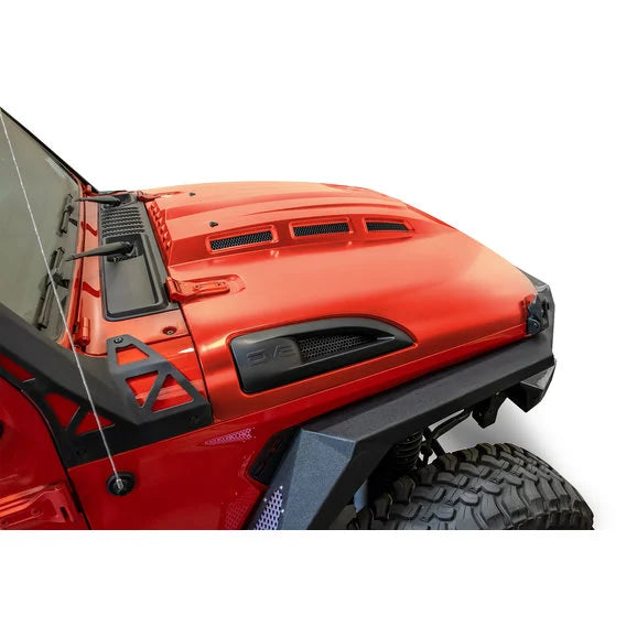 DV8 Offroad HDMBJL-01 Heat Dispersion Hood for 18-21 Jeep Wrangler JL Unlimited & Gladiator JT