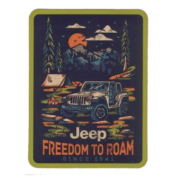 Jeep Merchandise Jeep Freedom to Roam Sticker